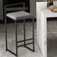 Contemporary Matte Finish Velvet Bar Stool Jewelry Shop Footrest Stool Clearhalo 'Bar Furniture' 'Bar Stools' 'bar_stools' 'Furniture' 'furniture_bar_stools' 'Kitchen & Dining Furniture' 4899356