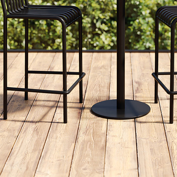 Modern Armless Backrest Counter Stool Iron Courtyard Bar Stool with Seat and Pedal Clearhalo 'Bar Furniture' 'Bar Stools' 'bar_stools' 'furn' 'furn_bar_stools' 'Furniture' 'furniture_bar_stools' 'Kitchen & Dining Furniture' 4899380