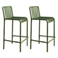 Modern Armless Backrest Counter Stool Iron Courtyard Bar Stool with Seat and Pedal Green 2 Piece Set Clearhalo 'Bar Furniture' 'Bar Stools' 'bar_stools' 'furn' 'furn_bar_stools' 'Furniture' 'furniture_bar_stools' 'Kitchen & Dining Furniture' 4899385