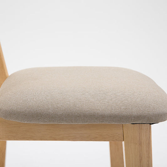 Scandinavian Oak Wood Home Stool Matte Finish Upholstered Bar Stools Clearhalo 'Bar Furniture' 'Bar Stools' 'bar_stools' 'furn' 'furn_bar_stools' 'Furniture' 'furniture_bar_stools' 'Kitchen & Dining Furniture' 4899402