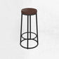 Industrial Armless Backless Counter Stool Iron Cashier Bar Stool with Seat and Pedal Clearhalo 'Bar Furniture' 'Bar Stools' 'bar_stools' 'furn' 'furn_bar_stools' 'Furniture' 'furniture_bar_stools' 'Kitchen & Dining Furniture' 4899432