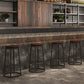 Industrial Armless Backless Counter Stool Iron Cashier Bar Stool with Seat and Pedal Clearhalo 'Bar Furniture' 'Bar Stools' 'bar_stools' 'furn' 'furn_bar_stools' 'Furniture' 'furniture_bar_stools' 'Kitchen & Dining Furniture' 4899443