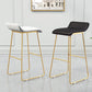 Modern Armless Backrest Counter Stool Steel Cafe Bar Stool with Pedal and Acrylic Seat Clearhalo 'Bar Furniture' 'Bar Stools' 'bar_stools' 'furn' 'furn_bar_stools' 'Furniture' 'furniture_bar_stools' 'Kitchen & Dining Furniture' 4899470