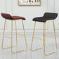 Modern Armless Backrest Counter Stool Steel Cafe Bar Stool with Pedal and Acrylic Seat Clearhalo 'Bar Furniture' 'Bar Stools' 'bar_stools' 'furn' 'furn_bar_stools' 'Furniture' 'furniture_bar_stools' 'Kitchen & Dining Furniture' 4899473