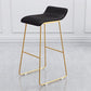 Modern Armless Backrest Counter Stool Steel Cafe Bar Stool with Pedal and Acrylic Seat Clearhalo 'Bar Furniture' 'Bar Stools' 'bar_stools' 'furn' 'furn_bar_stools' 'Furniture' 'furniture_bar_stools' 'Kitchen & Dining Furniture' 4899474