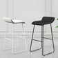 Modern Armless Backrest Counter Stool Steel Cafe Bar Stool with Pedal and Acrylic Seat Clearhalo 'Bar Furniture' 'Bar Stools' 'bar_stools' 'furn' 'furn_bar_stools' 'Furniture' 'furniture_bar_stools' 'Kitchen & Dining Furniture' 4899483