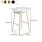 Modern Armless Backrest Counter Stool Steel Cafe Bar Stool with Pedal and Acrylic Seat Clearhalo 'Bar Furniture' 'Bar Stools' 'bar_stools' 'furn' 'furn_bar_stools' 'Furniture' 'furniture_bar_stools' 'Kitchen & Dining Furniture' 4899492