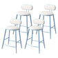 Scandinavian Footrest Milk Tea Shop Stool Matte Finish Iron Bar Stool Light Blue 4 Piece Set Clearhalo 'Bar Furniture' 'Bar Stools' 'bar_stools' 'furn' 'furn_bar_stools' 'Furniture' 'furniture_bar_stools' 'Kitchen & Dining Furniture' 4899553
