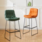 Scandinavian Coffee Shop Footrest Stool Matte Finish PU Leather Barstool Clearhalo 'Bar Furniture' 'Bar Stools' 'bar_stools' 'furn' 'furn_bar_stools' 'Furniture' 'furniture_bar_stools' 'Kitchen & Dining Furniture' 4899578