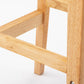 Scandinavian Rubberwood Upholstered Bar Stools Matte Finish Footrest Stool Clearhalo 'Bar Furniture' 'Bar Stools' 'bar_stools' 'Furniture' 'furniture_bar_stools' 'Kitchen & Dining Furniture' 4899703