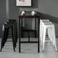 Industrial Footrest Iron Bar Stool Coffee Shop Square Counter Stools Clearhalo 'Bar Furniture' 'Bar Stools' 'bar_stools' 'Furniture' 'furniture_bar_stools' 'Kitchen & Dining Furniture' 4899780