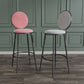 Glam Velvet Restaurant Counter Stool Matte Finish Footrest Barstool Clearhalo 'Bar Furniture' 'Bar Stools' 'bar_stools' 'furn' 'furn_bar_stools' 'Furniture' 'furniture_bar_stools' 'Kitchen & Dining Furniture' 4899790