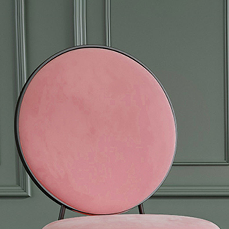 Glam Velvet Restaurant Counter Stool Matte Finish Footrest Barstool Clearhalo 'Bar Furniture' 'Bar Stools' 'bar_stools' 'furn' 'furn_bar_stools' 'Furniture' 'furniture_bar_stools' 'Kitchen & Dining Furniture' 4899794