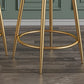 Glam Velvet Restaurant Counter Stool Matte Finish Footrest Barstool Clearhalo 'Bar Furniture' 'Bar Stools' 'bar_stools' 'furn' 'furn_bar_stools' 'Furniture' 'furniture_bar_stools' 'Kitchen & Dining Furniture' 4899795