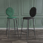 Glam Velvet Restaurant Counter Stool Matte Finish Footrest Barstool Clearhalo 'Bar Furniture' 'Bar Stools' 'bar_stools' 'furn' 'furn_bar_stools' 'Furniture' 'furniture_bar_stools' 'Kitchen & Dining Furniture' 4899800
