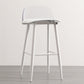 Modern Armless Backrest Counter Stool Iron Cafe Bar Stool with Acrylic Seat and Pedal Clearhalo 'Bar Furniture' 'Bar Stools' 'bar_stools' 'furn' 'furn_bar_stools' 'Furniture' 'furniture_bar_stools' 'Kitchen & Dining Furniture' 4899814
