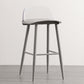 Modern Armless Backrest Counter Stool Iron Cafe Bar Stool with Acrylic Seat and Pedal Clearhalo 'Bar Furniture' 'Bar Stools' 'bar_stools' 'furn' 'furn_bar_stools' 'Furniture' 'furniture_bar_stools' 'Kitchen & Dining Furniture' 4899818