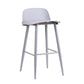 Modern Armless Backrest Counter Stool Iron Cafe Bar Stool with Acrylic Seat and Pedal Clearhalo 'Bar Furniture' 'Bar Stools' 'bar_stools' 'furn' 'furn_bar_stools' 'Furniture' 'furniture_bar_stools' 'Kitchen & Dining Furniture' 4899821