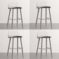 Modern Armless Backrest Counter Stool Iron Cafe Bar Stool with Acrylic Seat and Pedal Clearhalo 'Bar Furniture' 'Bar Stools' 'bar_stools' 'furn' 'furn_bar_stools' 'Furniture' 'furniture_bar_stools' 'Kitchen & Dining Furniture' 4899822