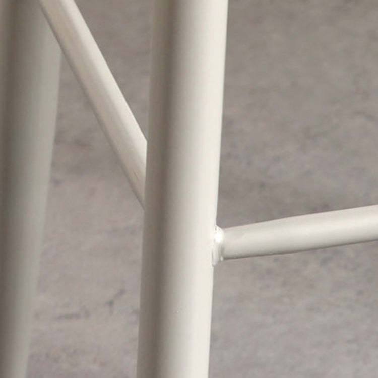 Modern Armless Backrest Counter Stool Iron Cafe Bar Stool with Acrylic Seat and Pedal Clearhalo 'Bar Furniture' 'Bar Stools' 'bar_stools' 'furn' 'furn_bar_stools' 'Furniture' 'furniture_bar_stools' 'Kitchen & Dining Furniture' 4899824