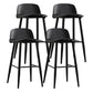 Modern Armless Backrest Counter Stool Iron Cafe Bar Stool with Acrylic Seat and Pedal Clearhalo 'Bar Furniture' 'Bar Stools' 'bar_stools' 'furn' 'furn_bar_stools' 'Furniture' 'furniture_bar_stools' 'Kitchen & Dining Furniture' 4899851