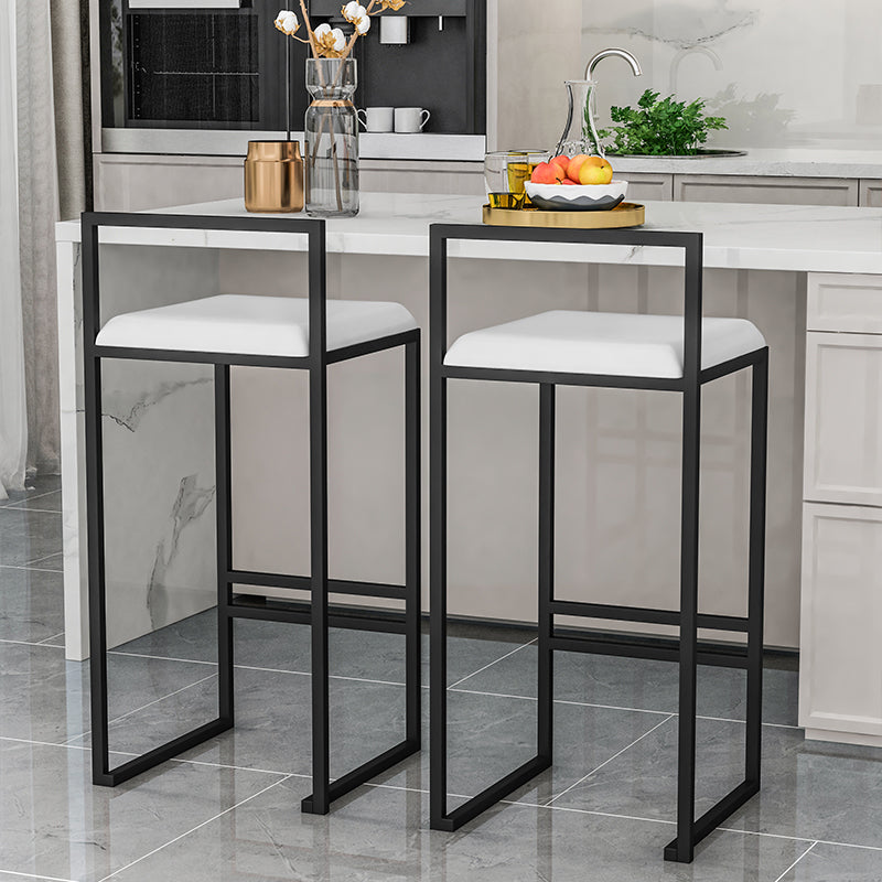 Modern Jewelry Shop Velvet Counter Stools Matte Finish Footrest Barstool Clearhalo 'Bar Furniture' 'Bar Stools' 'bar_stools' 'furn' 'furn_bar_stools' 'Furniture' 'furniture_bar_stools' 'Kitchen & Dining Furniture' 4899868