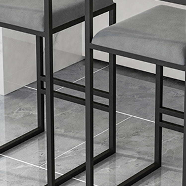 Modern Jewelry Shop Velvet Counter Stools Matte Finish Footrest Barstool Clearhalo 'Bar Furniture' 'Bar Stools' 'bar_stools' 'furn' 'furn_bar_stools' 'Furniture' 'furniture_bar_stools' 'Kitchen & Dining Furniture' 4899874