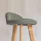 Modern Armless Backrest Counter Stool Rubber Wood kitchen Bar Stool with Cushion and Pedal Clearhalo 'Bar Furniture' 'Bar Stools' 'bar_stools' 'furn' 'furn_bar_stools' 'Furniture' 'furniture_bar_stools' 'Kitchen & Dining Furniture' 4899896