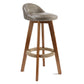 Scandinavian Rubberwood Upholstered Barstool Matte Finish Home Stool Light Gray 1 Piece Clearhalo 'Bar Furniture' 'Bar Stools' 'bar_stools' 'furn' 'furn_bar_stools' 'Furniture' 'furniture_bar_stools' 'Kitchen & Dining Furniture' 4899954