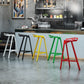Modern Armless Backrest Counter Stool Iron Kitchen Bar Stool with Leather Cushion Clearhalo 'Bar Furniture' 'Bar Stools' 'bar_stools' 'furn' 'furn_bar_stools' 'Furniture' 'furniture_bar_stools' 'Kitchen & Dining Furniture' 4899993