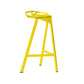 Modern Armless Backrest Counter Stool Iron Kitchen Bar Stool with Leather Cushion Yellow 1 Piece Counter Stool(26"H) Clearhalo 'Bar Furniture' 'Bar Stools' 'bar_stools' 'furn' 'furn_bar_stools' 'Furniture' 'furniture_bar_stools' 'Kitchen & Dining Furniture' 4900012