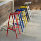 Modern Armless Backrest Counter Stool Iron Kitchen Bar Stool with Leather Cushion Clearhalo 'Bar Furniture' 'Bar Stools' 'bar_stools' 'furn' 'furn_bar_stools' 'Furniture' 'furniture_bar_stools' 'Kitchen & Dining Furniture' 4900014