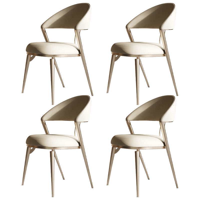 1/4/5/6/7 Pieces Dining Chairs Set Sintered Stone Dining Table Set Rectangle Table 4 White Chairs Clearhalo 'Dining Room Sets' 'Dining Tables & Seating' 'dining_room_set' 'furn' 'furn_dining_room_set' 'Furniture' 'furniture_dining_room_set' 'Kitchen & Dining Furniture' 4900040