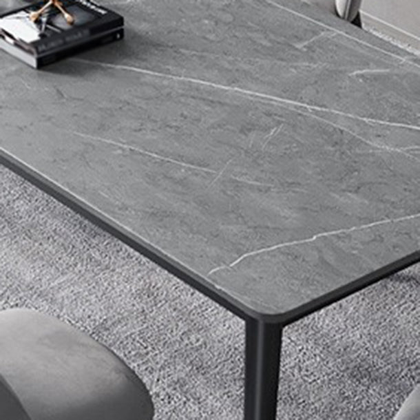 Glam 1/2/3/5/7 Pieces Dining Set Rectangular Sintered Stone Dining Table Set Clearhalo 'Dining Room Sets' 'Dining Tables & Seating' 'dining_room_set' 'furn' 'furn_dining_room_set' 'Furniture' 'furniture_dining_room_set' 'Kitchen & Dining Furniture' 4900103