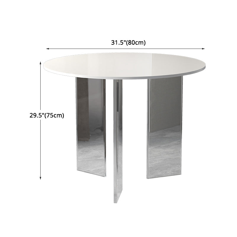 Modern 1/3 Pieces Dining Set Round Stone Dining Table for Dining Room Clearhalo 'Dining Room Sets' 'Dining Tables & Seating' 'dining_room_set' 'furn' 'furn_dining_room_set' 'Furniture' 'furniture_dining_room_set' 'Kitchen & Dining Furniture' 4900144