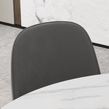 Glam 1/7 Pieces Dining Set Round Stone Dining Table for Dining Room Clearhalo 'Dining Room Sets' 'Dining Tables & Seating' 'dining_room_set' 'furn' 'furn_dining_room_set' 'Furniture' 'furniture_dining_room_set' 'Kitchen & Dining Furniture' 4900162