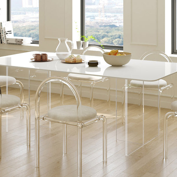 Modern 1/7 Pieces Dining Set Rectangle Stone Dining Table for Kitchen Clearhalo 'Dining Room Sets' 'Dining Tables & Seating' 'dining_room_set' 'furn' 'furn_dining_room_set' 'Furniture' 'furniture_dining_room_set' 'Kitchen & Dining Furniture' 4900177