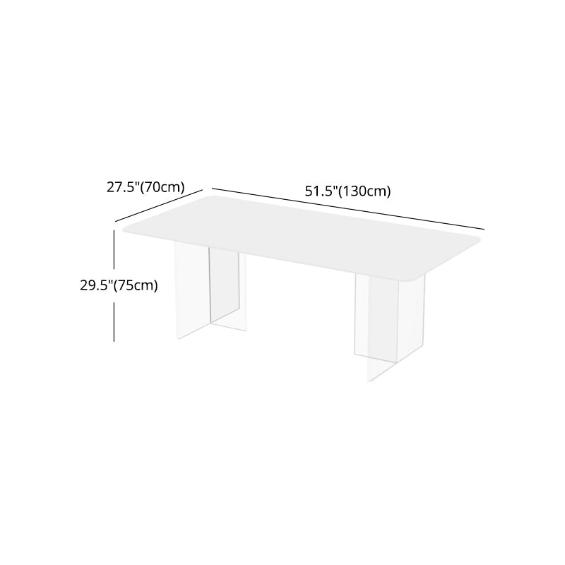 Modern 1/7 Pieces Dining Set Rectangle Stone Dining Table for Kitchen Clearhalo 'Dining Room Sets' 'Dining Tables & Seating' 'dining_room_set' 'furn' 'furn_dining_room_set' 'Furniture' 'furniture_dining_room_set' 'Kitchen & Dining Furniture' 4900184