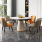 Nordic Glam Sintered Stone Dining Table Set 1/4/5/7 Pieces Dining Set for Kitchen 5 Pieces: Table, 4 Chairs Clearhalo 'Dining Room Sets' 'Dining Tables & Seating' 'dining_room_set' 'furn' 'furn_dining_room_set' 'Furniture' 'furniture_dining_room_set' 'Kitchen & Dining Furniture' 4900195