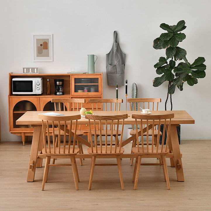Modern 1/2/3/5/7 Pieces Dinette Set Solid Wood Dining Table and Dining Chairs Clearhalo 'Dining Room Sets' 'Dining Tables & Seating' 'dining_room_set' 'furn' 'furn_dining_room_set' 'Furniture' 'furniture_dining_room_set' 'Kitchen & Dining Furniture' 4900219
