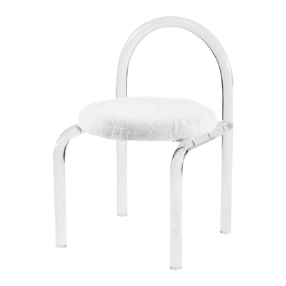 Modern 1/7 Pieces Dining Set Rectangle Acrylic Dining Table for Dining Room 1 White Chair Clearhalo 'Dining Room Sets' 'Dining Tables & Seating' 'dining_room_set' 'furn' 'furn_dining_room_set' 'Furniture' 'furniture_dining_room_set' 'Kitchen & Dining Furniture' 4900236