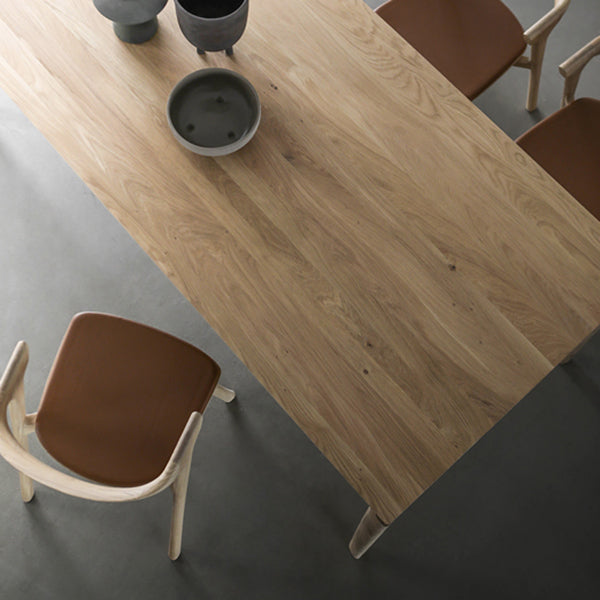 Modern 1/3/4/5/6 Pieces Rectangle Dining Set Ash Wood Dining Table with Chairs Clearhalo 'Dining Room Sets' 'Dining Tables & Seating' 'dining_room_set' 'furn' 'furn_dining_room_set' 'Furniture' 'furniture_dining_room_set' 'Kitchen & Dining Furniture' 4900275