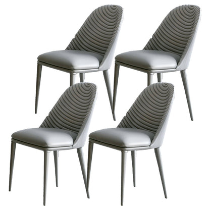 Glam 1/4/5/7 Pieces Dining Set Rectangular Double Pedestal Dining Set 4 Grey Chairs Clearhalo 'Dining Room Sets' 'Dining Tables & Seating' 'dining_room_set' 'furn' 'furn_dining_room_set' 'Furniture' 'furniture_dining_room_set' 'Kitchen & Dining Furniture' 4900311