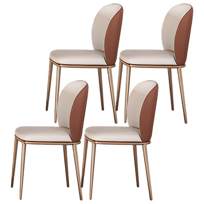 Nordic Glam Style 1/4/5/7Pieces Dining Sintered Stone Dining Table Set for Kitchen 4 Orange Chairs Clearhalo 'Dining Room Sets' 'Dining Tables & Seating' 'dining_room_set' 'furn' 'furn_dining_room_set' 'Furniture' 'furniture_dining_room_set' 'Kitchen & Dining Furniture' 4900329