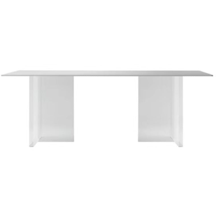 Modern 1/7 Pieces Dining Set Rectangle Stone Dining Table for Dining Room White 79"L x 35"W Clearhalo 'Dining Room Sets' 'Dining Tables & Seating' 'dining_room_set' 'furn' 'furn_dining_room_set' 'Furniture' 'furniture_dining_room_set' 'Kitchen & Dining Furniture' 4900343