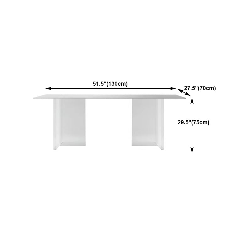 Modern 1/7 Pieces Dining Set Rectangle Stone Dining Table for Dining Room Clearhalo 'Dining Room Sets' 'Dining Tables & Seating' 'dining_room_set' 'furn' 'furn_dining_room_set' 'Furniture' 'furniture_dining_room_set' 'Kitchen & Dining Furniture' 4900350