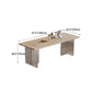 Modern 1/5 Pieces Dining Set Rectangle Pine Wood Dining Table for Dining Room Clearhalo 'Dining Room Sets' 'Dining Tables & Seating' 'dining_room_set' 'furn' 'furn_dining_room_set' 'Furniture' 'furniture_dining_room_set' 'Kitchen & Dining Furniture' 4900385