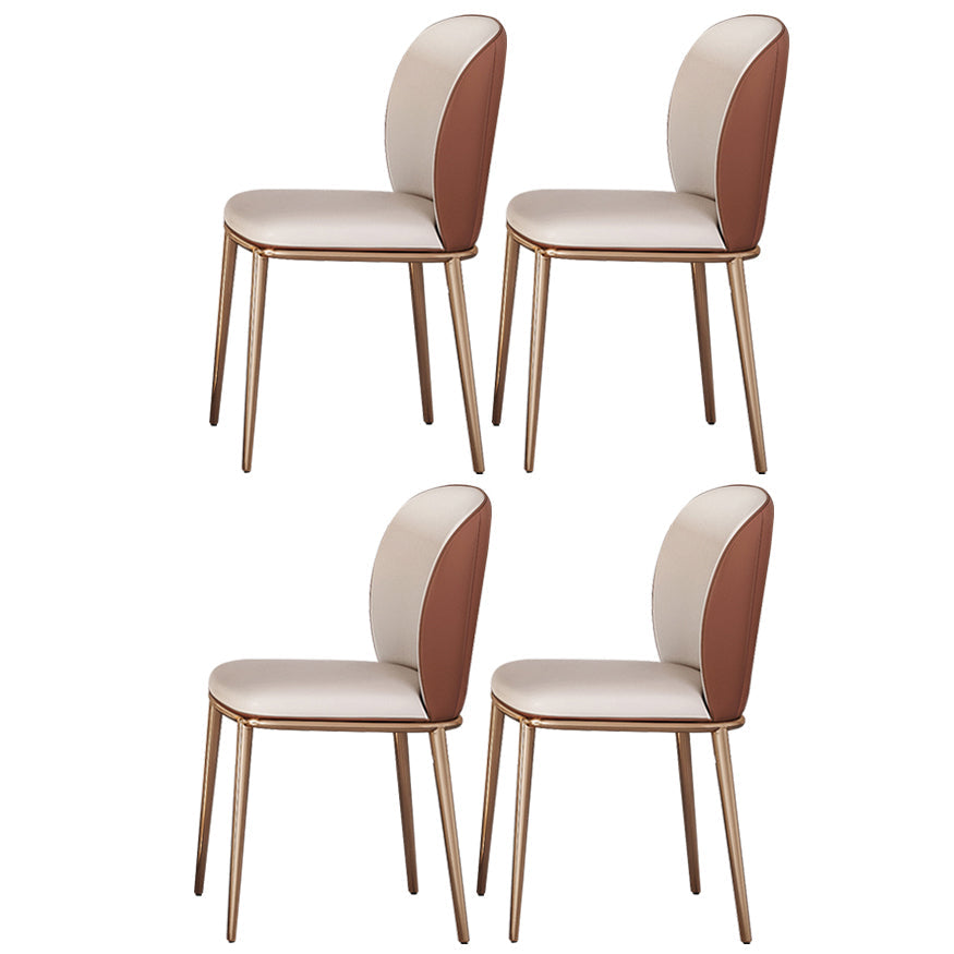 Nordic Glam 1/4/5/7 Pieces Dining Set Sintered Stone Dining Table Set for Home 4 White Chairs Clearhalo 'Dining Room Sets' 'Dining Tables & Seating' 'dining_room_set' 'furn' 'furn_dining_room_set' 'Furniture' 'furniture_dining_room_set' 'Kitchen & Dining Furniture' 4900394