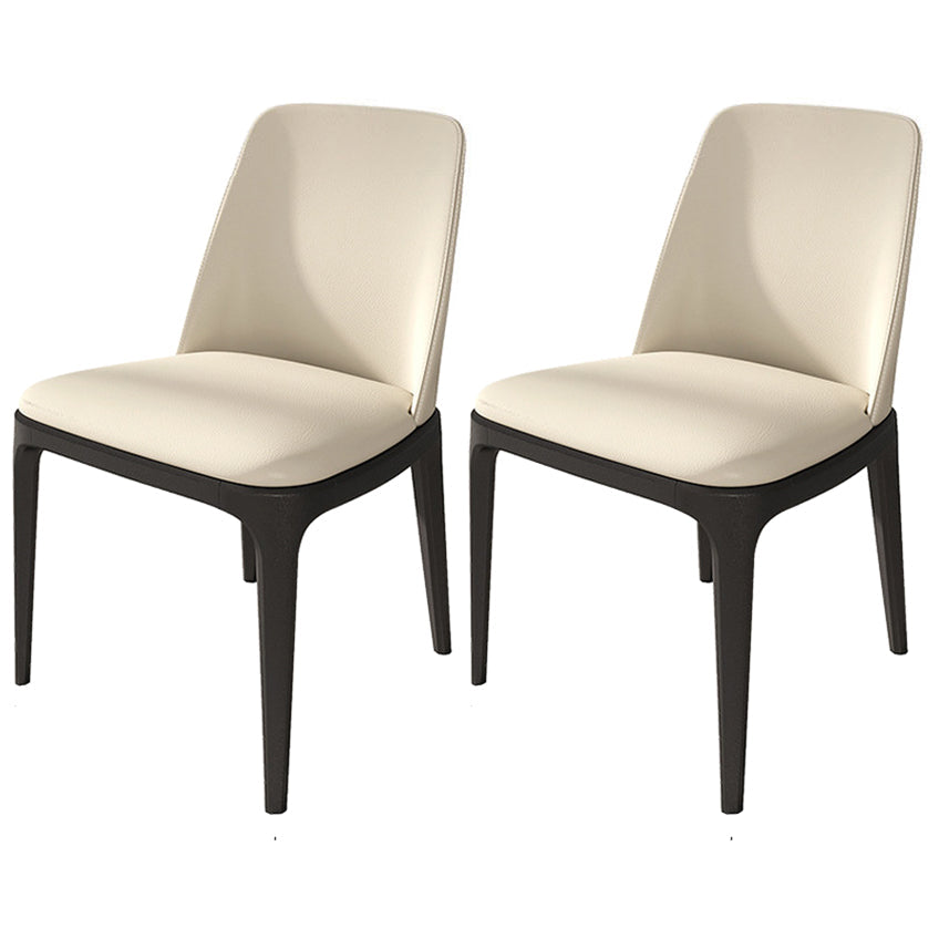 Designer Style 1/2/4/5/6/7 Pieces Dinette Set Rectangle Dining Table Set 2 White Chairs Clearhalo 'Dining Room Sets' 'Dining Tables & Seating' 'dining_room_set' 'furn' 'furn_dining_room_set' 'Furniture' 'furniture_dining_room_set' 'Kitchen & Dining Furniture' 4900408