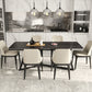 Designer Style 1/2/4/5/6/7 Pieces Dinette Set Rectangle Dining Table Set Clearhalo 'Dining Room Sets' 'Dining Tables & Seating' 'dining_room_set' 'furn' 'furn_dining_room_set' 'Furniture' 'furniture_dining_room_set' 'Kitchen & Dining Furniture' 4900409